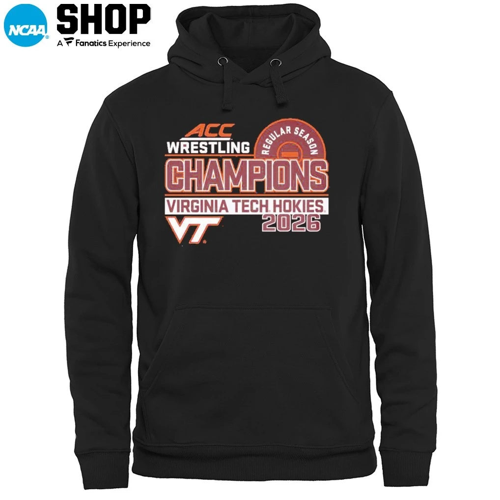 Virginia Tech Hokies 2026 ACC Wrestling Regular Season Champions T-Shirt