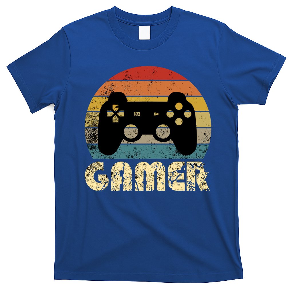 Vintage Retro Gamer Video Game Player Boys Teens Gift T-Shirt