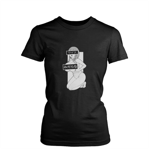 Waifu Material Anime Girl Womens T-Shirt Tee