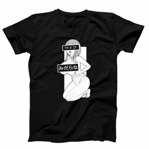 Waifu Material Anime Girl Mens T-Shirt Tee