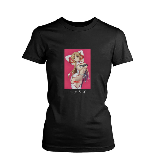 Waifu Material Sword Creation Goddess Anime Girl Womens T-Shirt Tee
