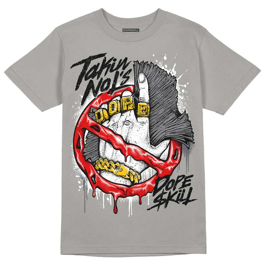 Wet Cement 4s DopeSkill Grey T-shirt Takin No L's Graphic