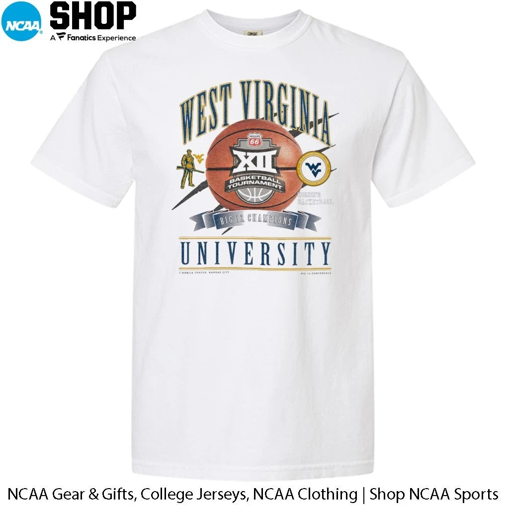 West Virginia Mountaineers Women’s Basketball 2026 Big 12 Conference Tournament Champions T-Shirt