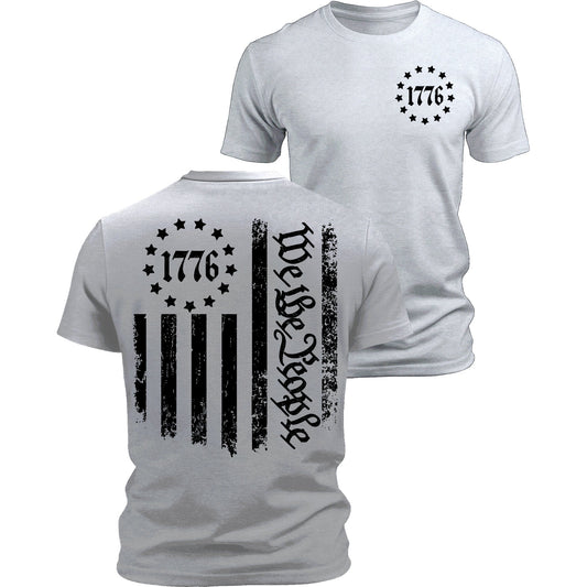1776 American Flag Shirt Men's Patriotic USA Graphic Tee