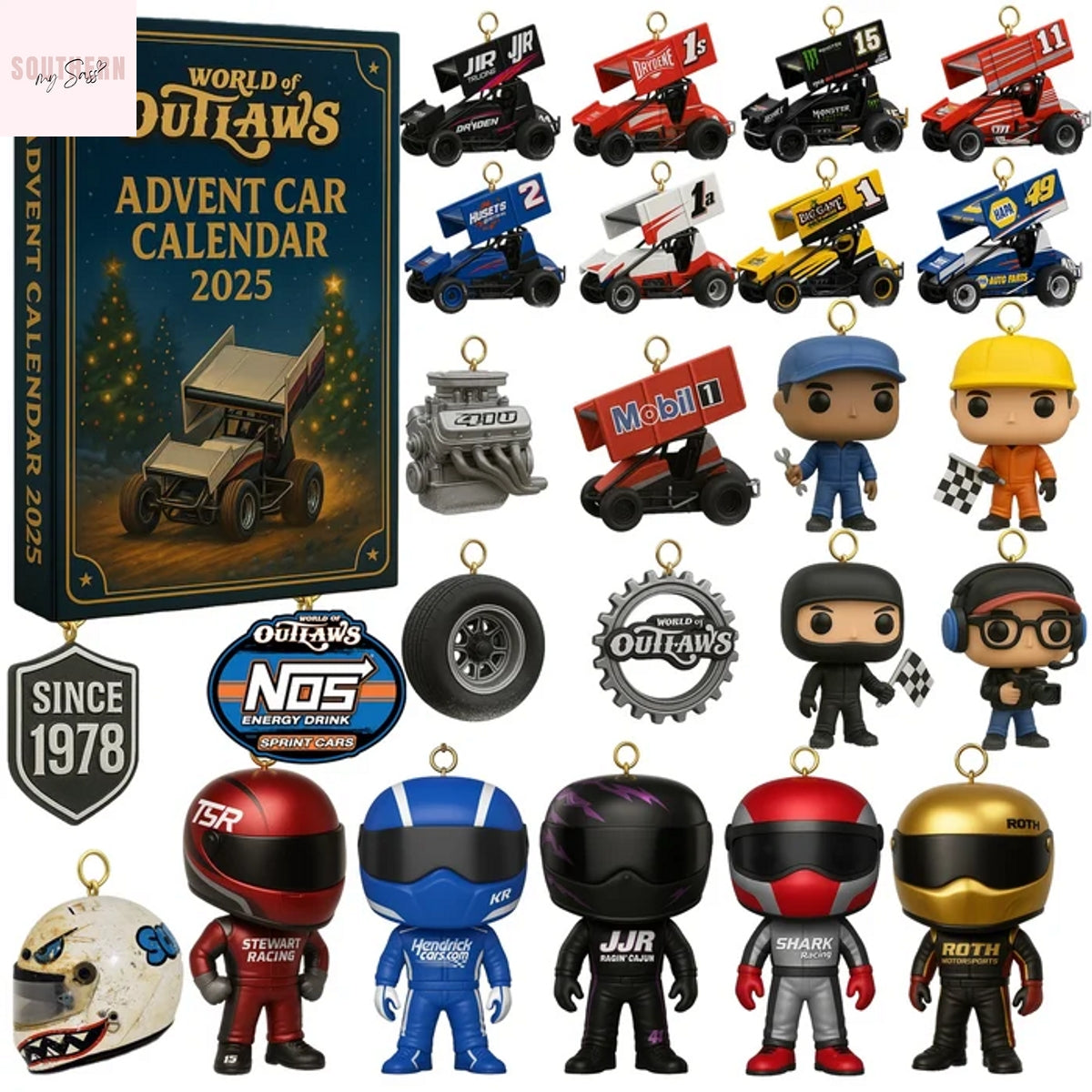 World Of Outlaws Sprint Car Series Advent 2025 Calendar