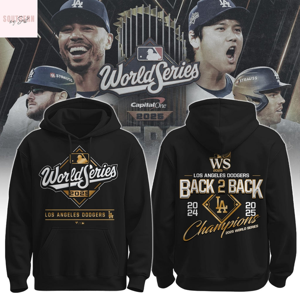 World Series Champions Los Angeles Dodgers Back To Back 2024-2025 Hoodie