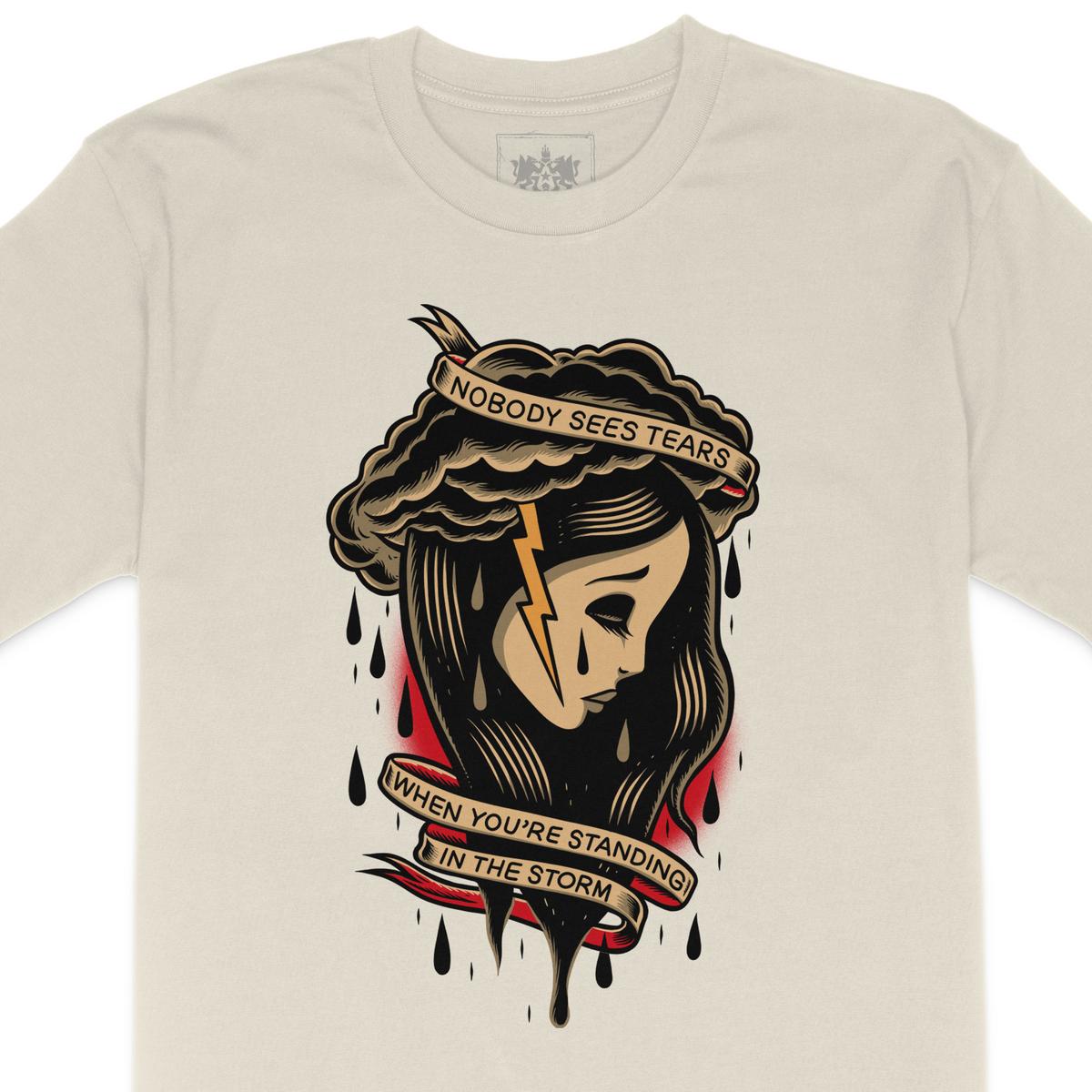 "Lightning Tears / Storm Lyric Tee 1" Shirt