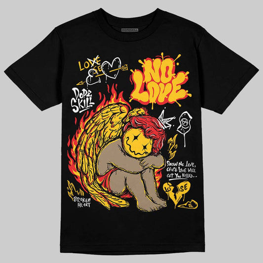 Yellow Collection DopeSkill T-Shirt No Love Graphic
