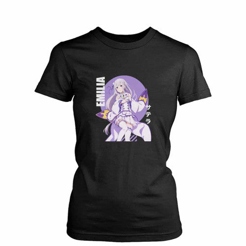 Zero Emilia Anime Logo Art Womens T-Shirt Tee